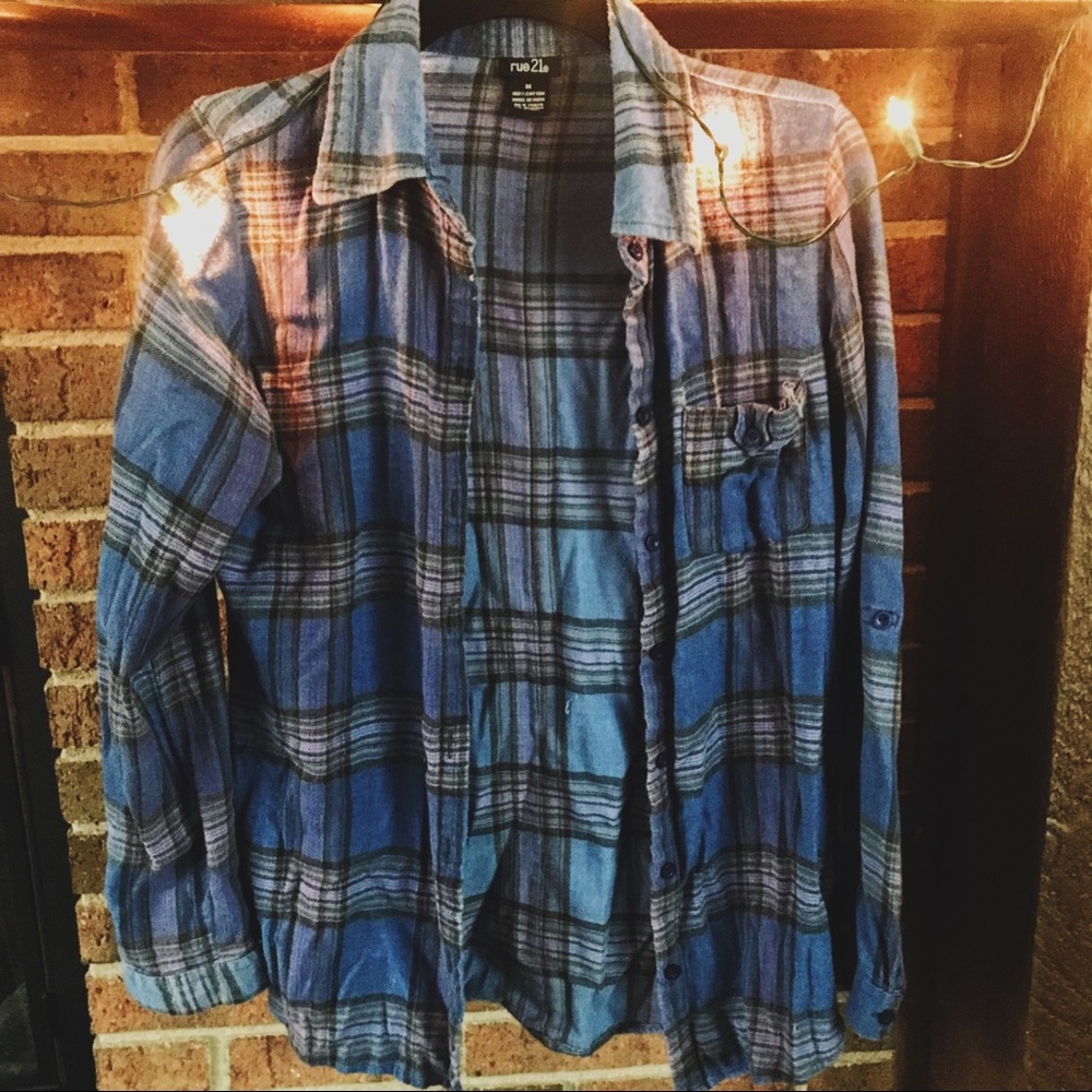 *SALE* Comfy Blue Flannel Rue21